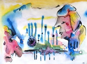 o.T., Aquarell